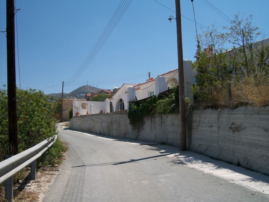 The drive up to the guesthouse