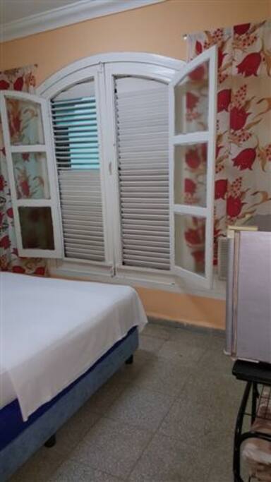 Big window in the bedroom