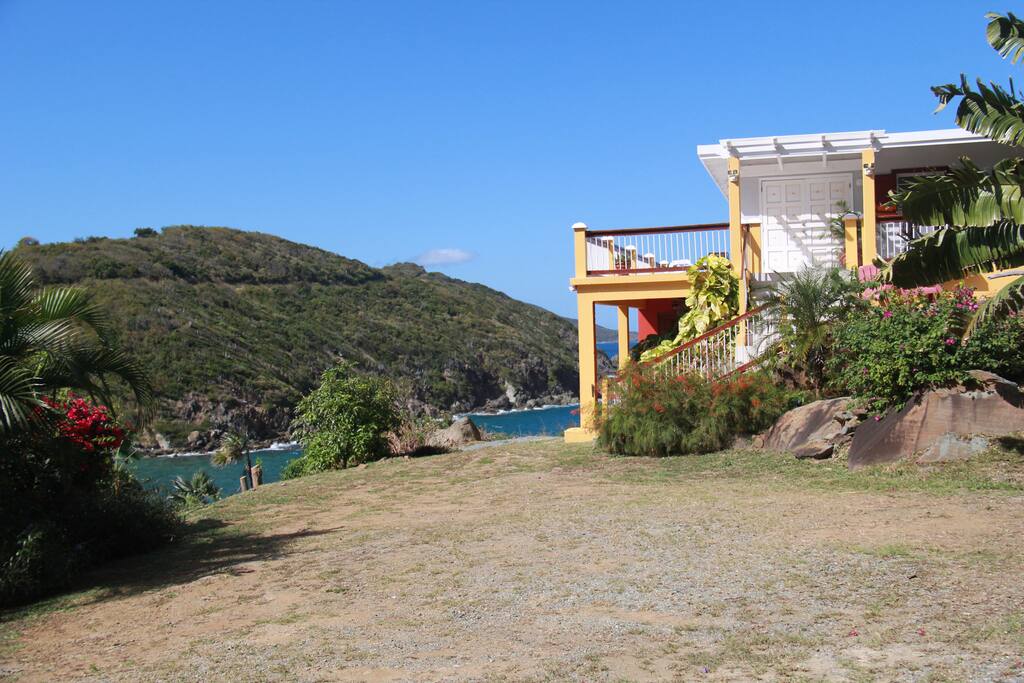 Overlooking the ocean