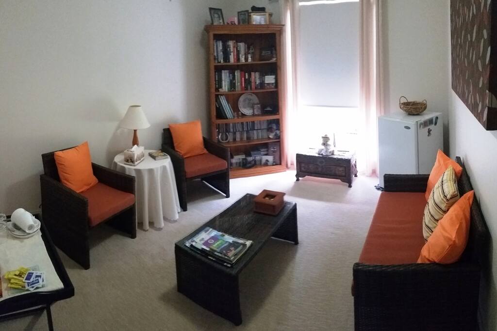 Your private sitting room with fridge, tea & coffee making facilities