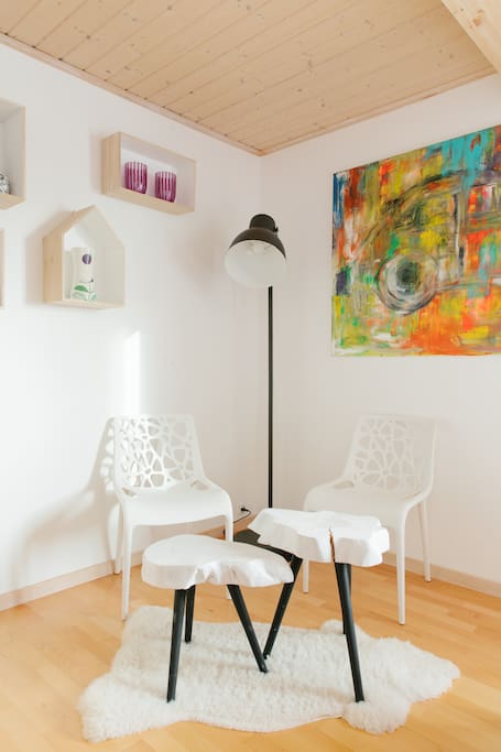 Reading corner.