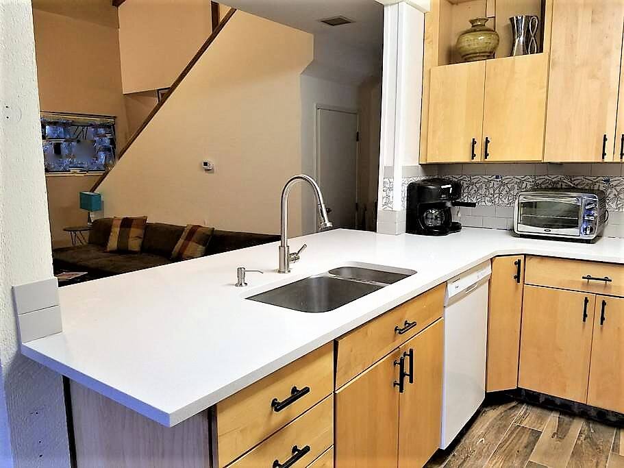 Open kitchen with Breakfast bar