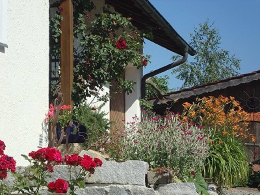 Der Blumeneingang