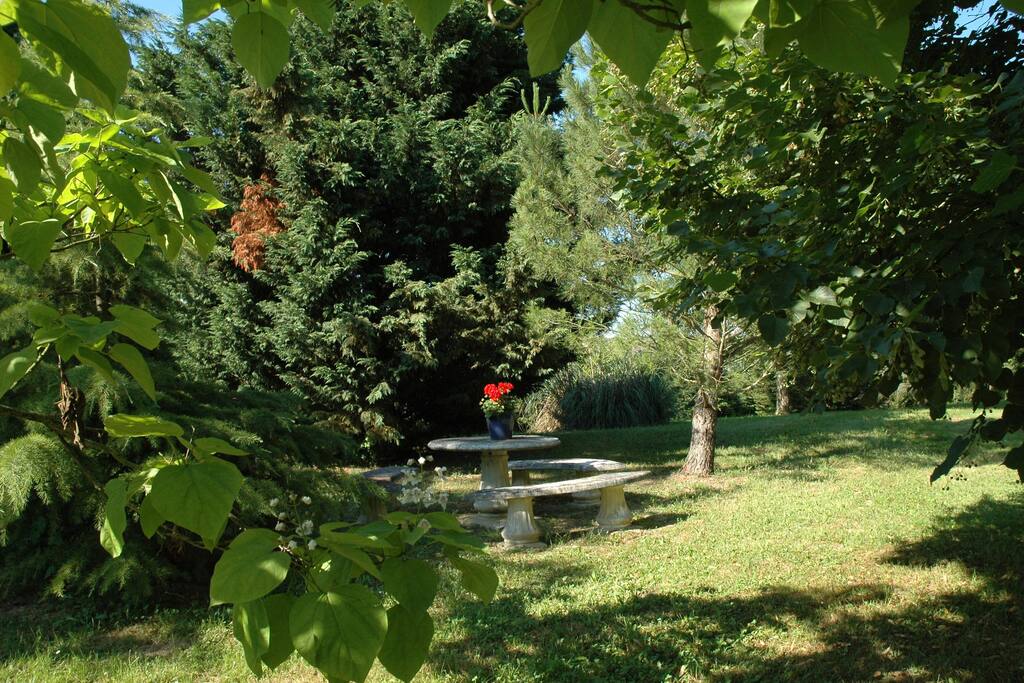 2 acres of mature gardens enclosed and gated