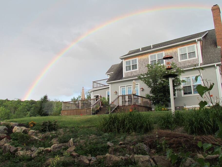 Rear of house from fire-pit