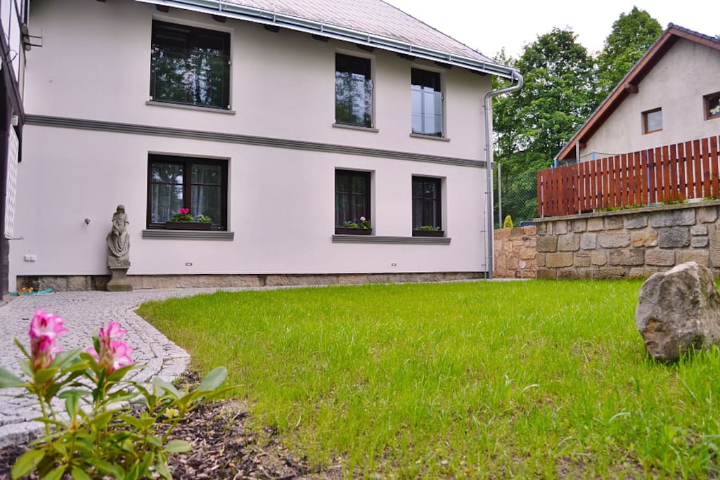 The front garden