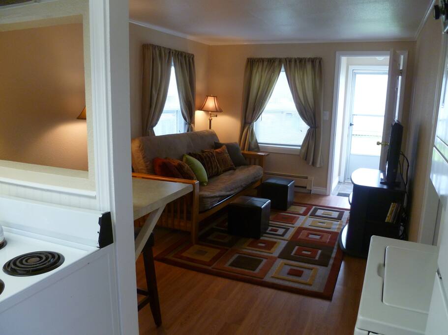 Full size futon in living room