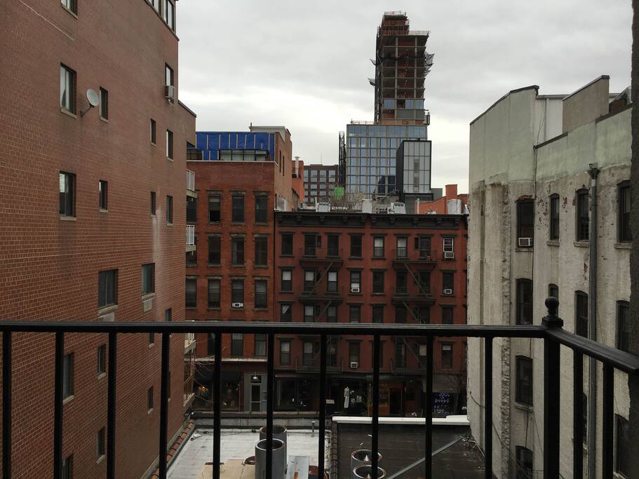 view from balcony