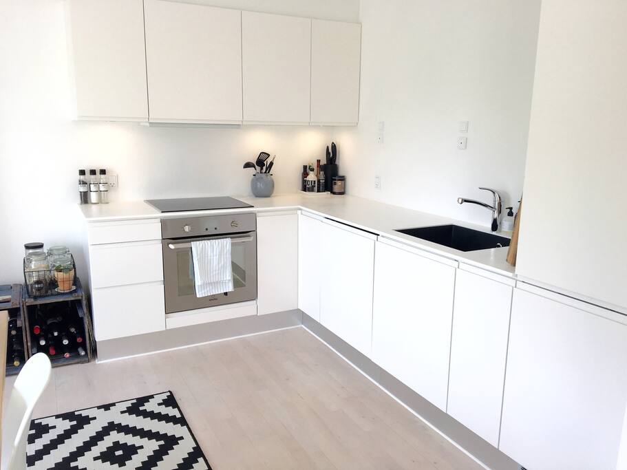 Open kitchen, fully equiped incl. dishwasher