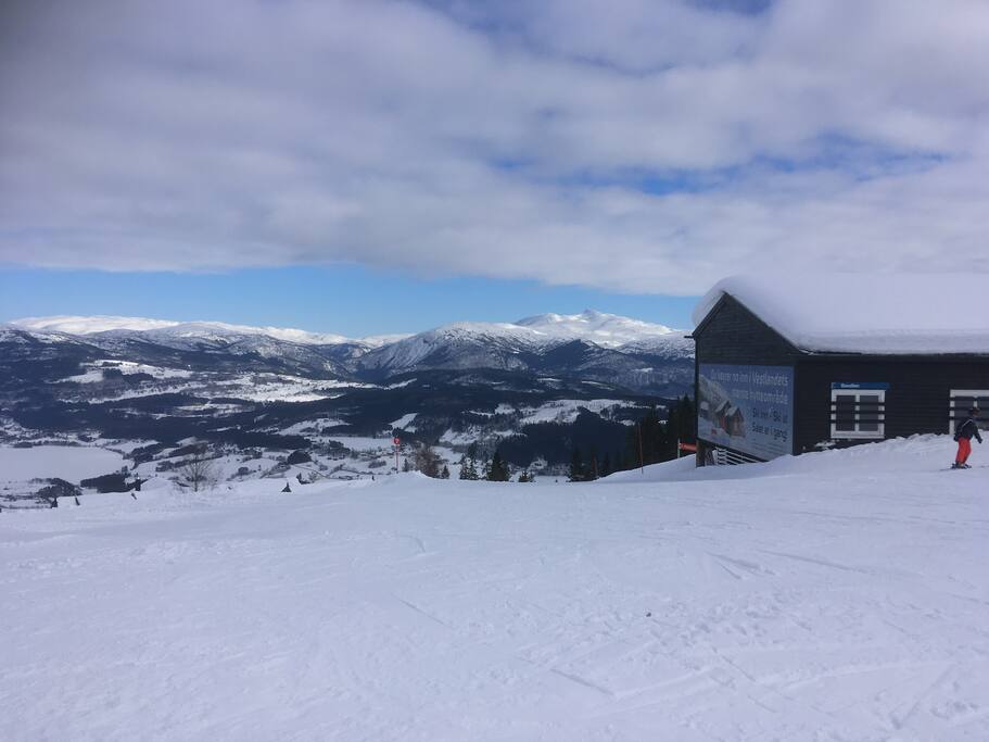 Turbilde i skibakken, like flott sommer og vinter