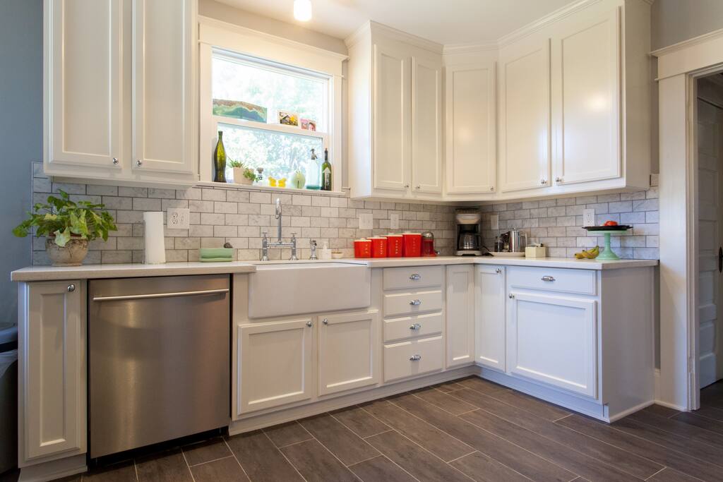 Newly Remodeled Kitchen with Farmhouse Sink