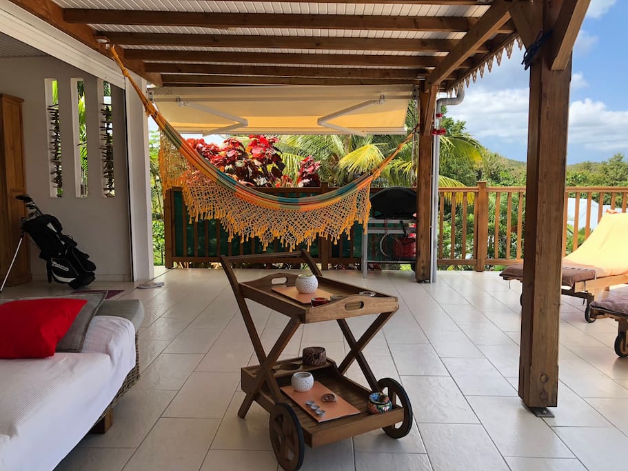 La terrasse et le hamac