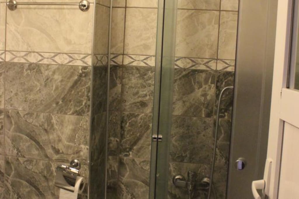#bathroom is in the room