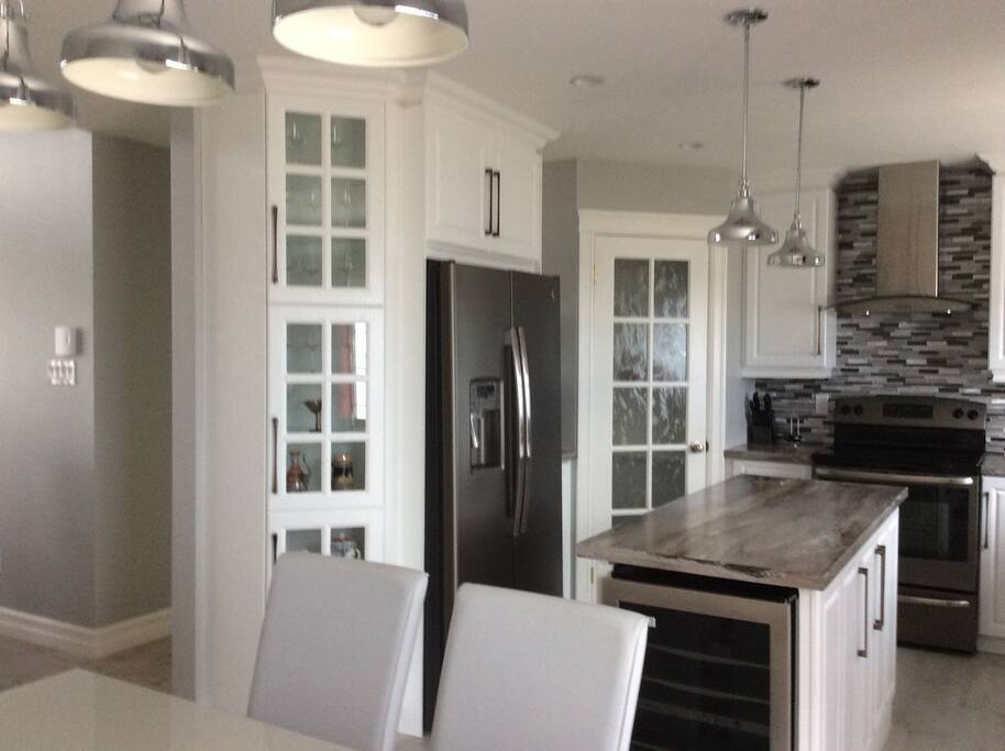 Kitchen with Wine Cooler
