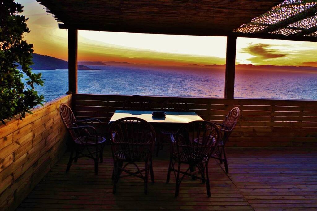 La table d'entrée le soir...