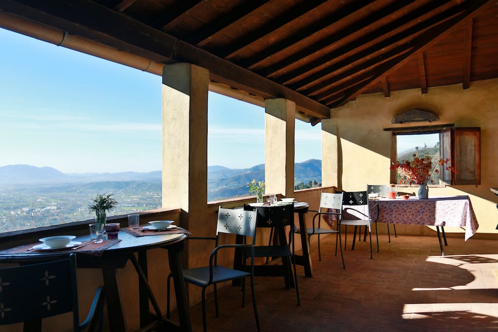 Breakfast in the loggia