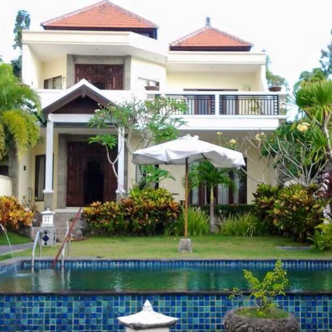 4 bdr villa 2 floors with pool, grass, big ocean view terrace, relaxing gazebo, car parking.