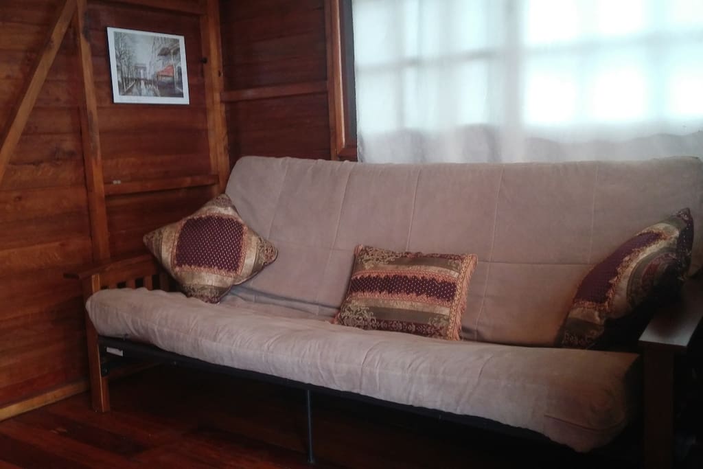 Part of main living area - bed in sofa position.