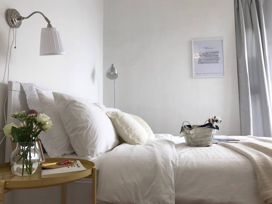 卧室 全套zara home/宜家 高支棉床品 天然乳胶床垫 伴您进入甜美梦乡