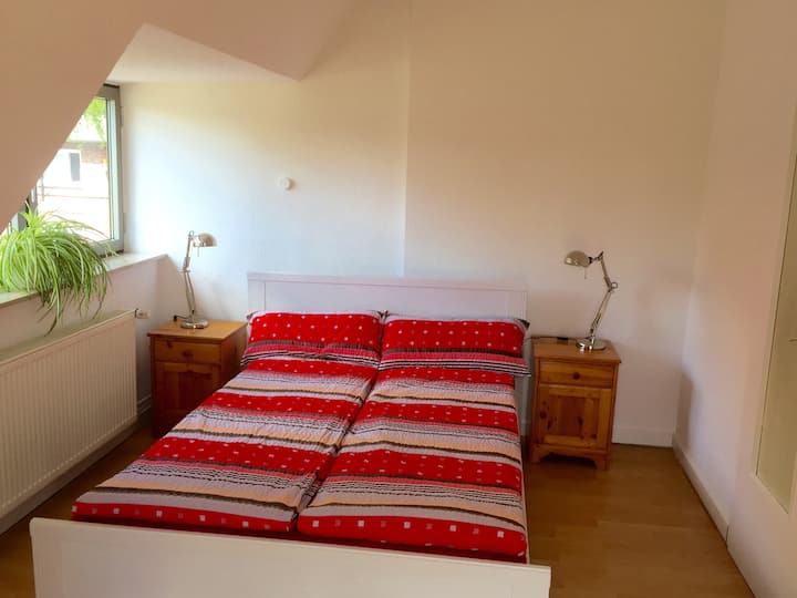 The bedroom (the south terrace starts from here)