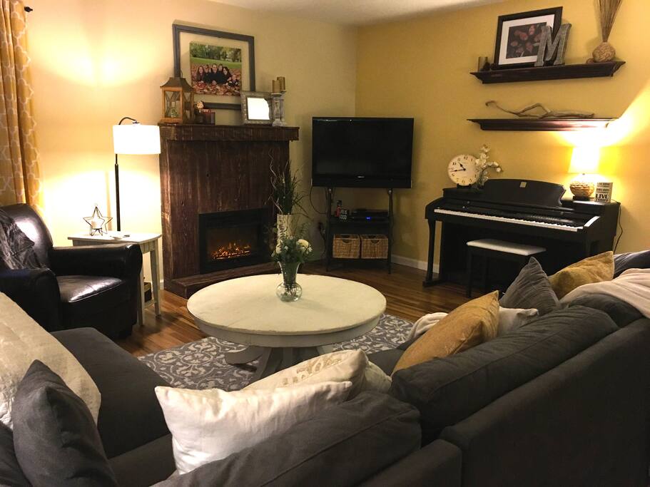 Living Room area that is open to the kitchen.