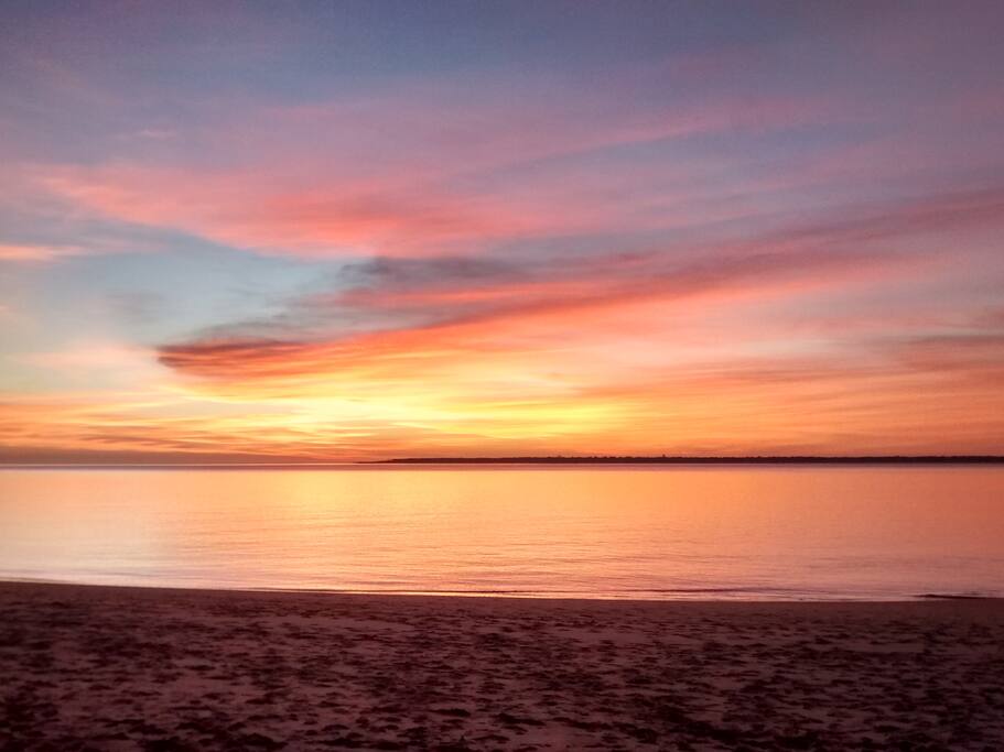 Une photo prise un soir, non loin de la maison