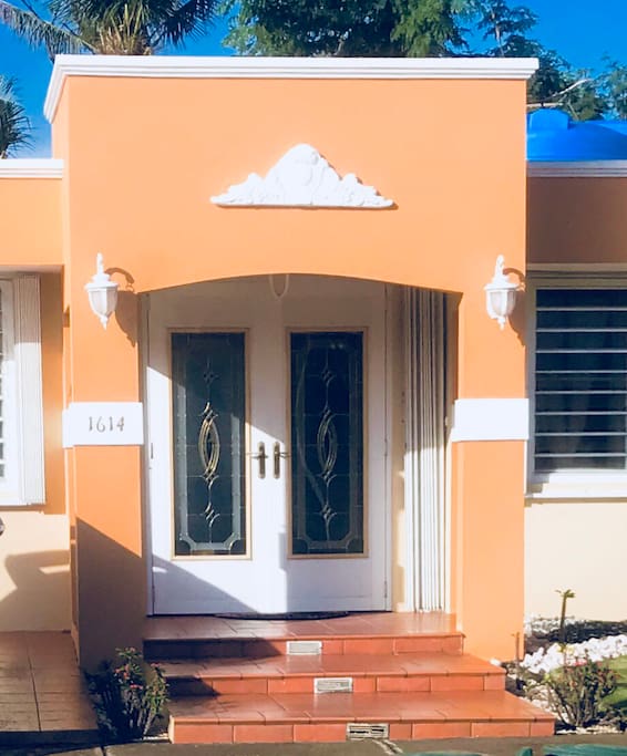 Front of home.
