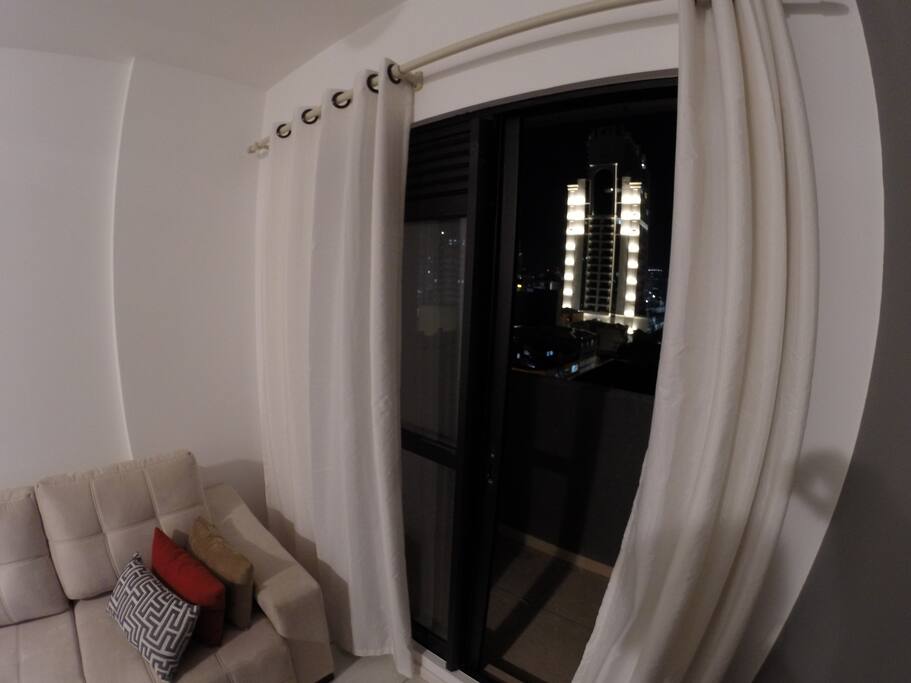 Sala com vista da sacada