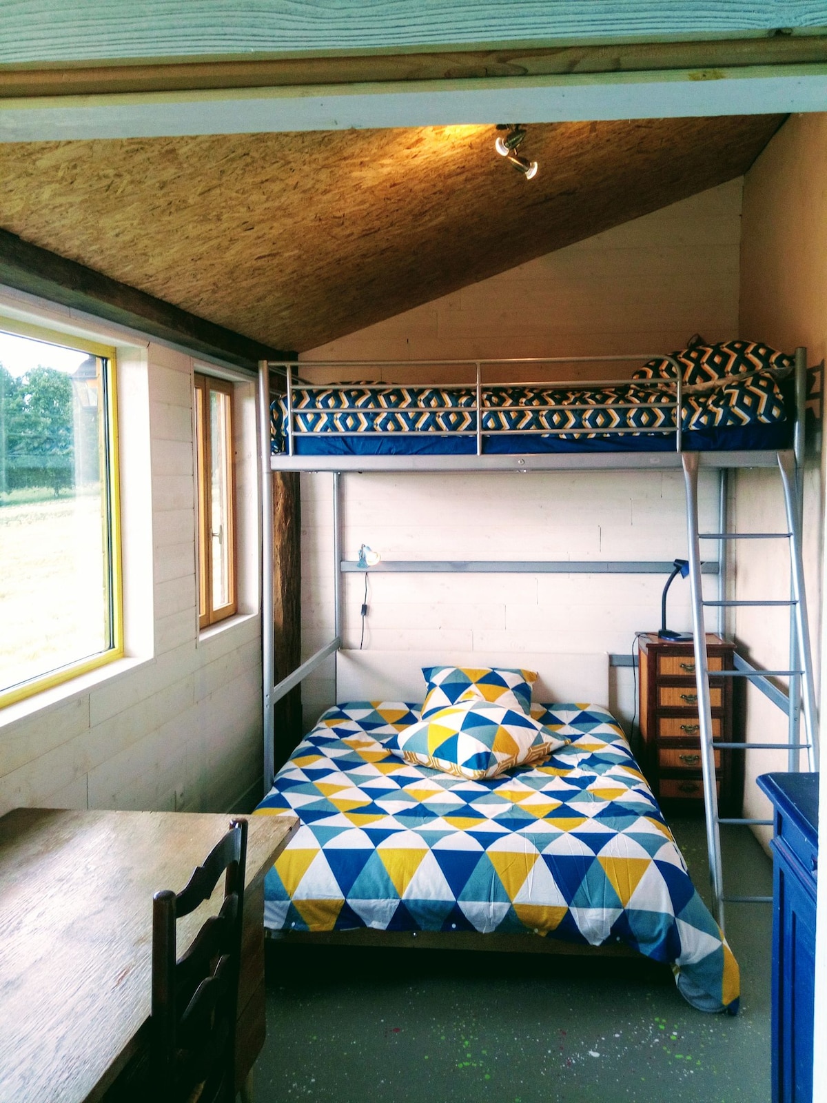 Habitación Casa Planta baja (4 camas): 2 camas de matrimonio