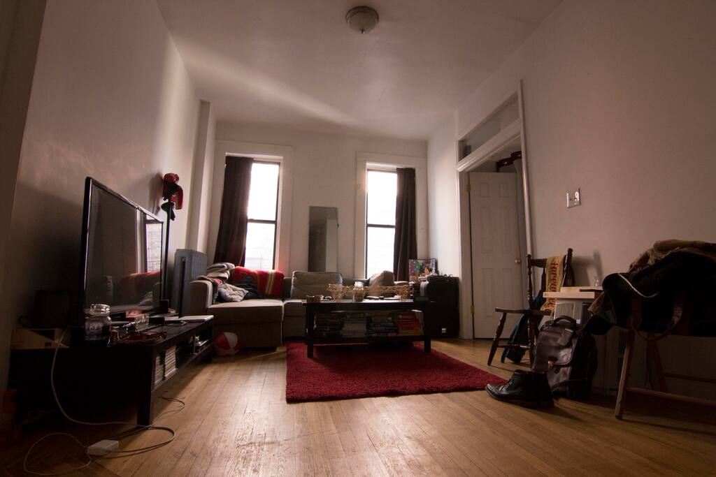 Main living space. Pictured around noon.