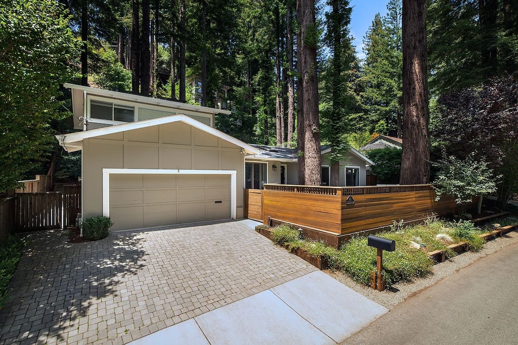 Front of our home from the street. Upper level is owner's space, and not rented.