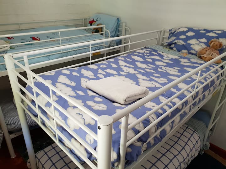 bunks for four in bedroom three