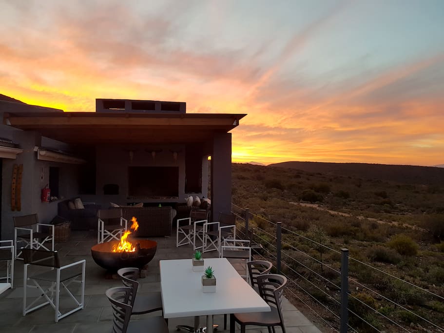 Fire at Sunset