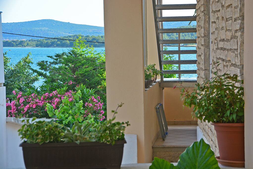view from the balcony on the sea