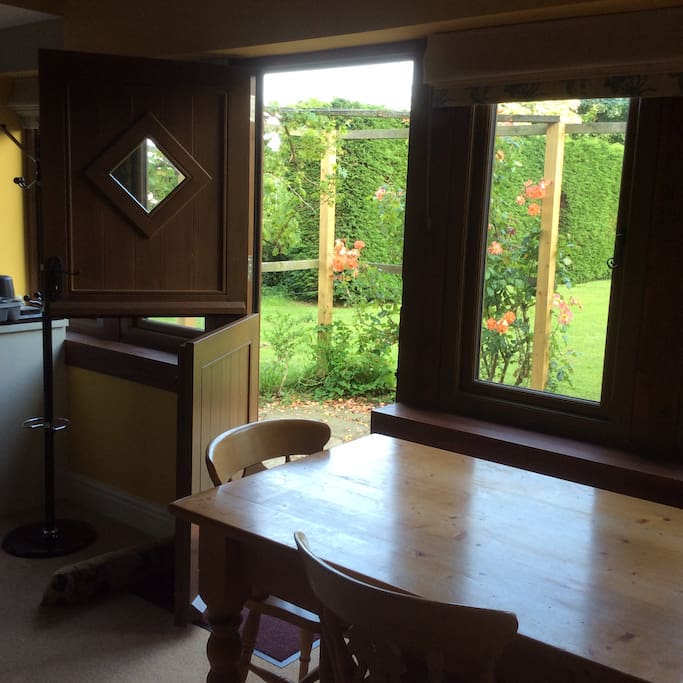 View from living area to terrace
