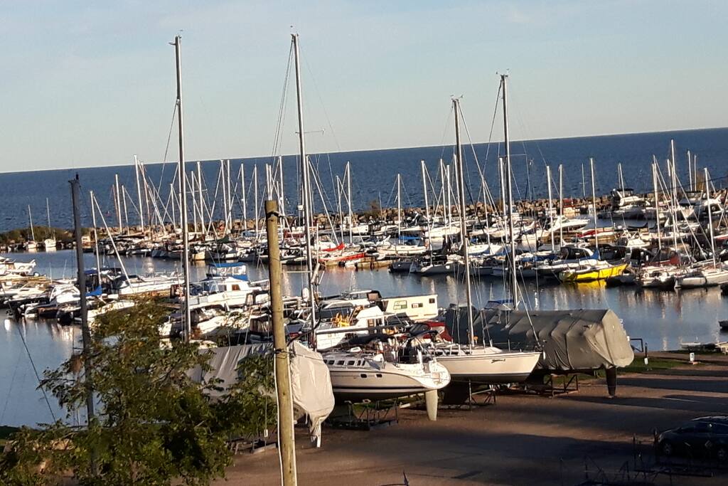 Quick three minute walk to both Marinas in Port Dover.