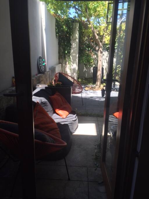 Access to a private courtyard.