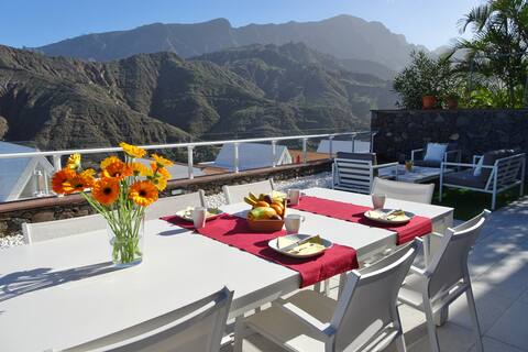 Luxury house with huge patio and panoramic view