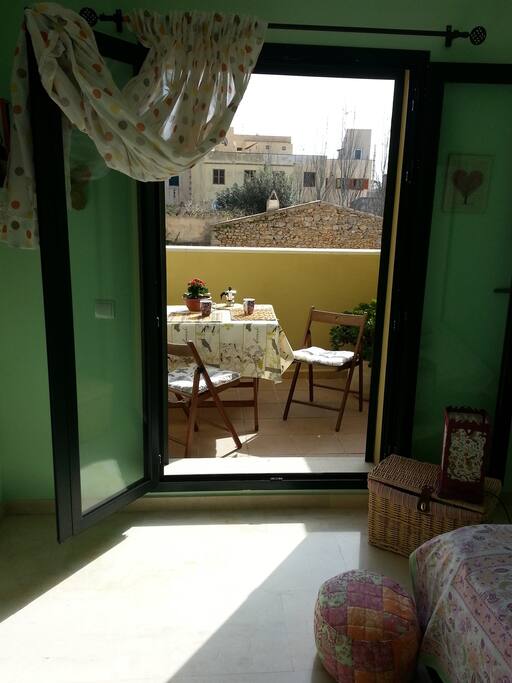 Terrace where to relax, read, have a drink or sip a coffee