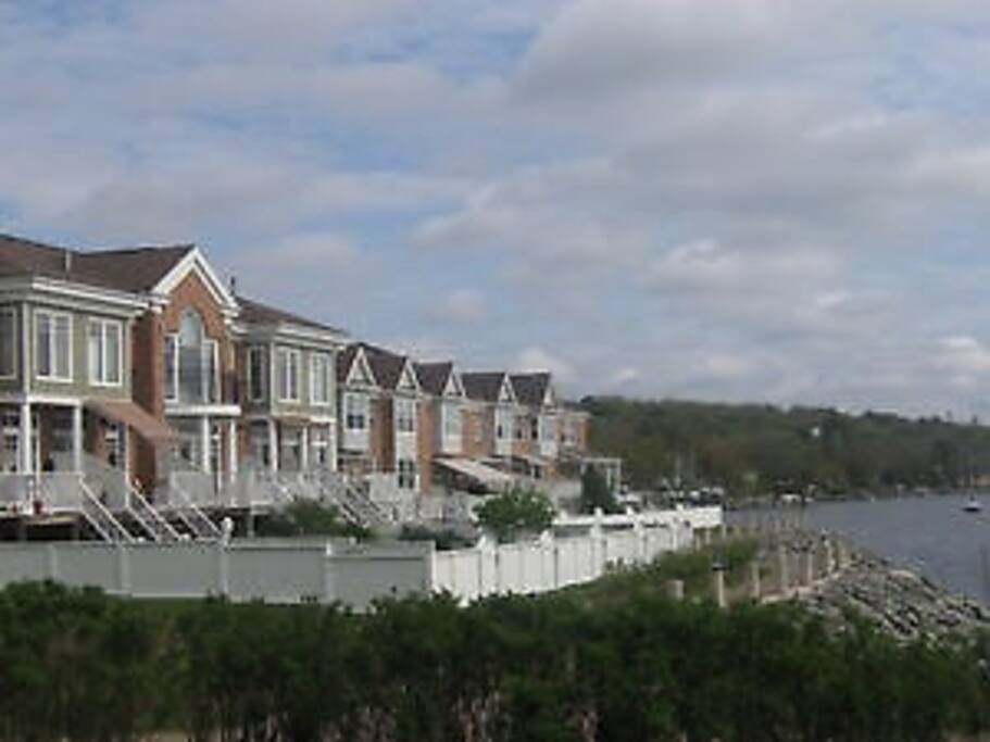 A view of our home from the Oceanside boardwalk.