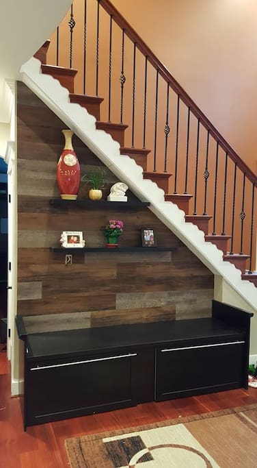staircase wall display