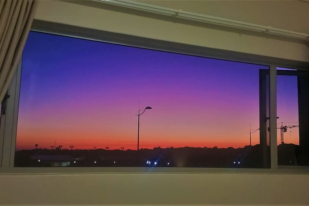 Main bedroom window (east facing)
