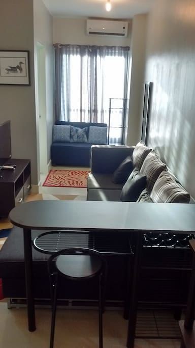 the unit with sofa ,tv and aircon