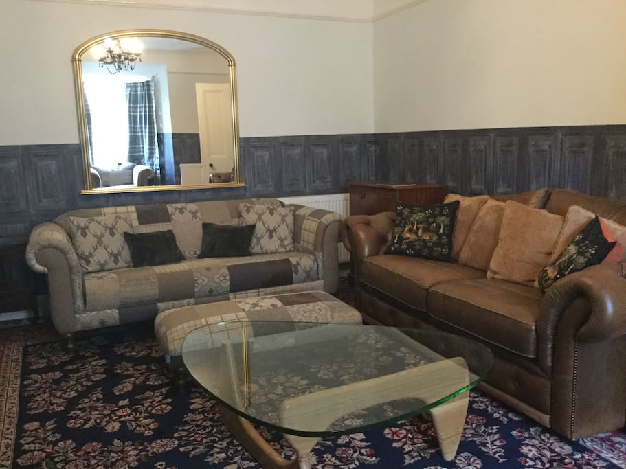 2 large comfortable sofas in the lounge