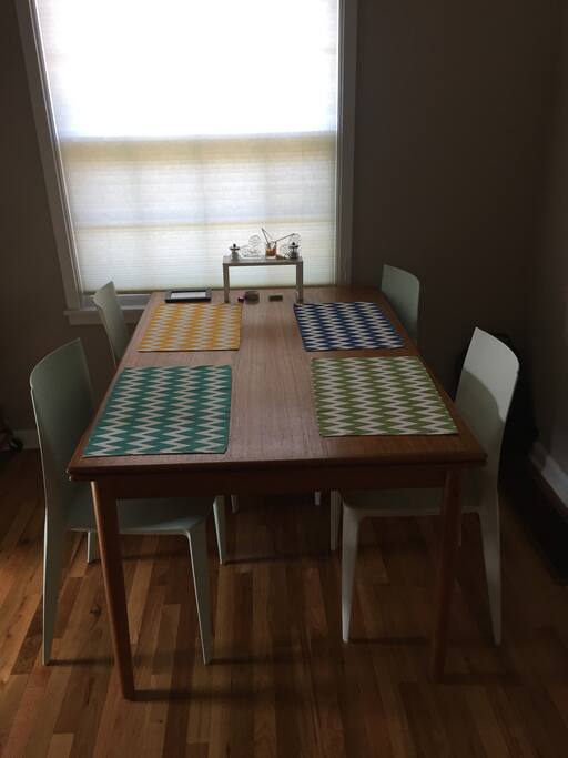 Table and chairs