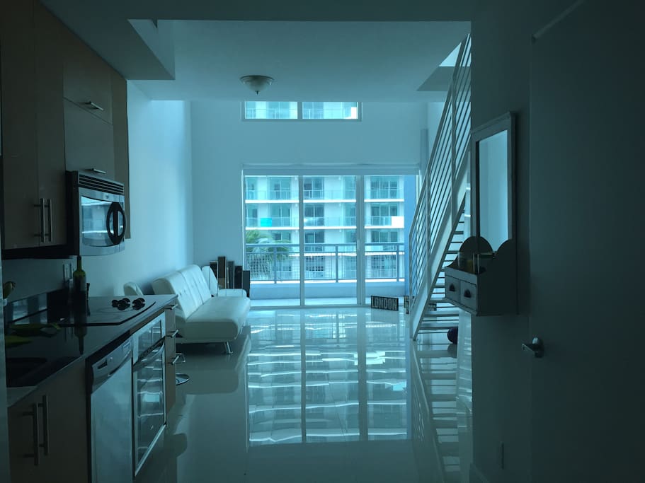 Kitchen & Livingroom (sofabed + airmattress)