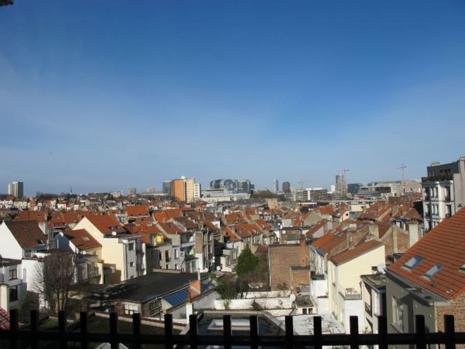 The amazing view from the terrace with no-rainy sky
