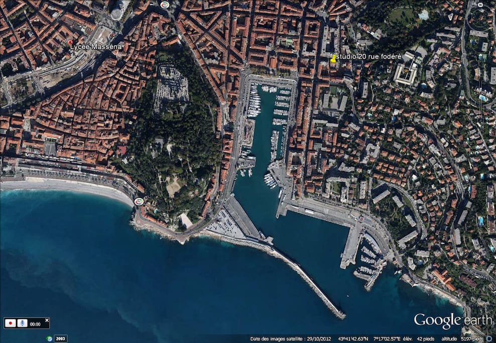 Localisation de l'appartement