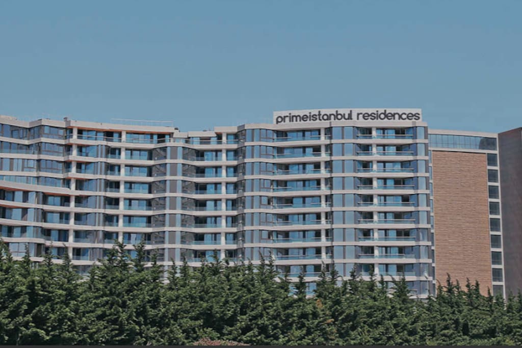 The apartment complex