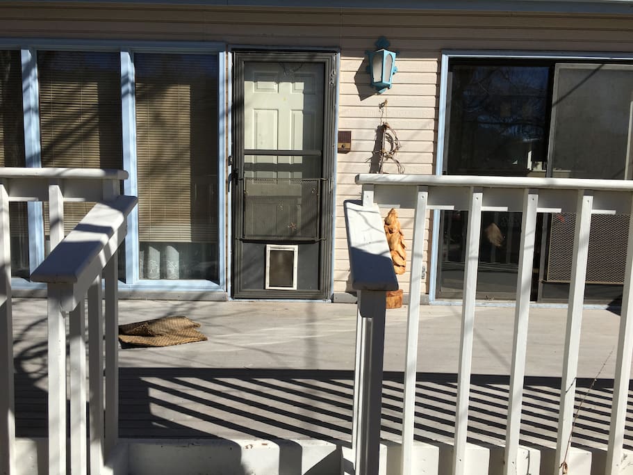 The back of the house.